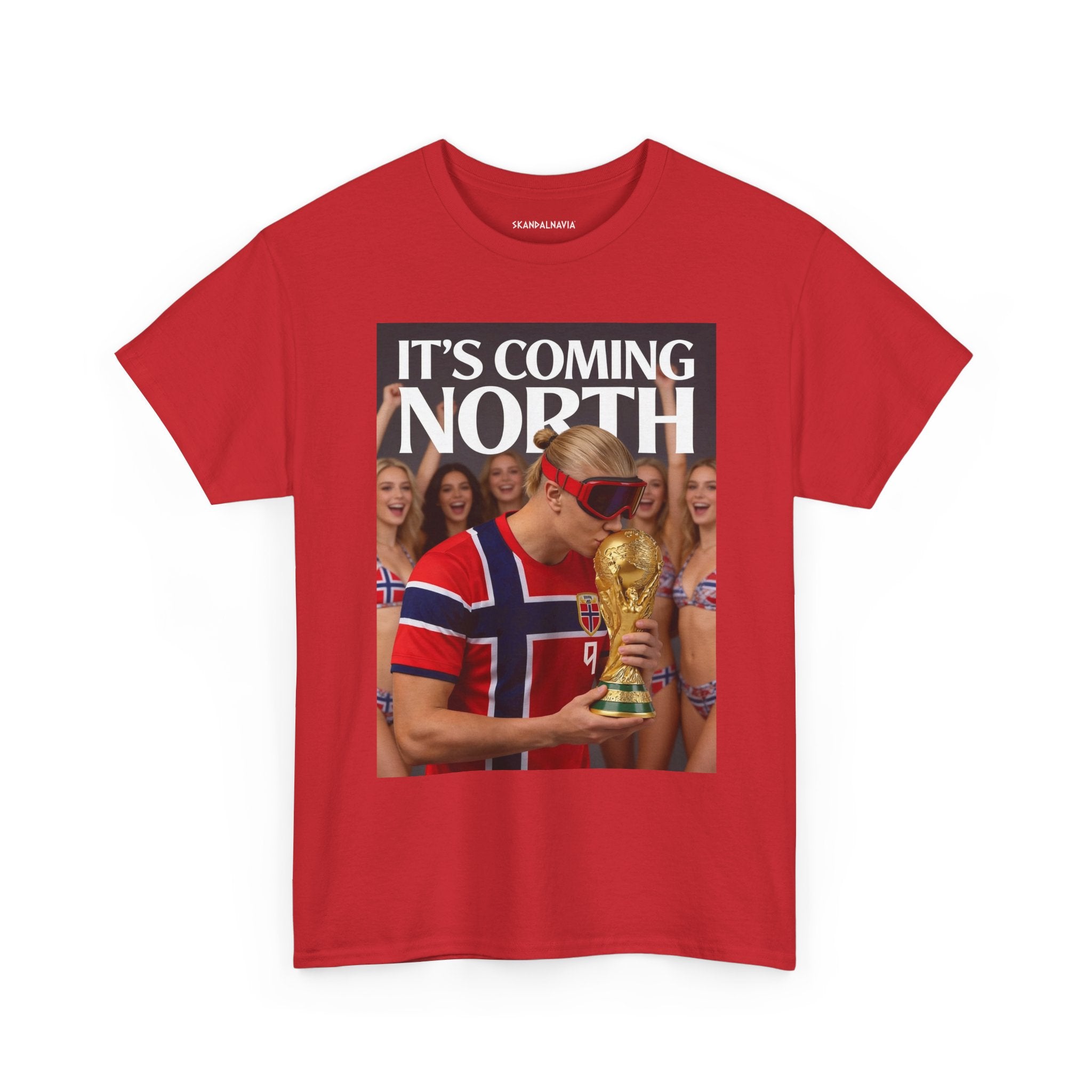 Norway Football Soccer Fan Tee — "It's Coming North" World Cup Graphic T‑Shirt