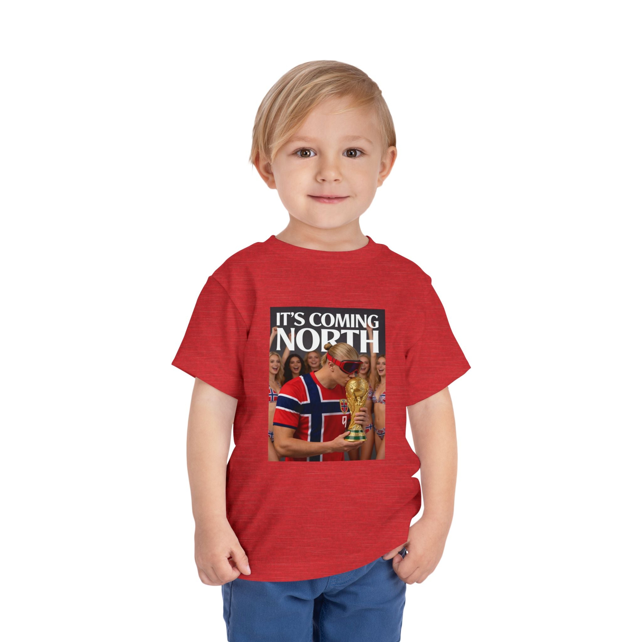 Toddler Tee — "It's Coming North" Norway World Cup Soccer Shirt