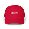 Norway Dad Cap — Embroidered Red Classic Baseball Hat
