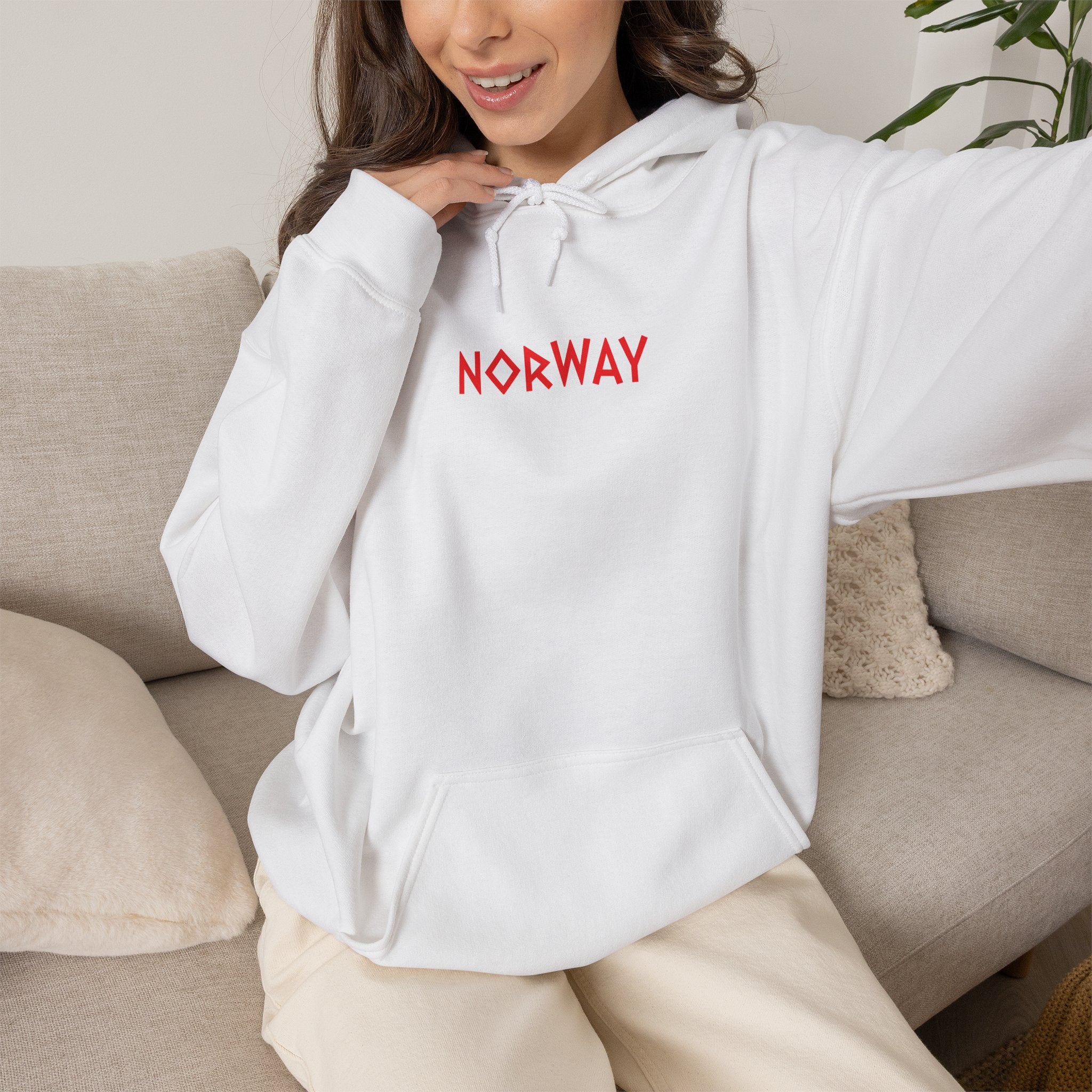 Norway Football Fan Hoodie – "It’s Coming North" Back Print Hooded Sweatshirt