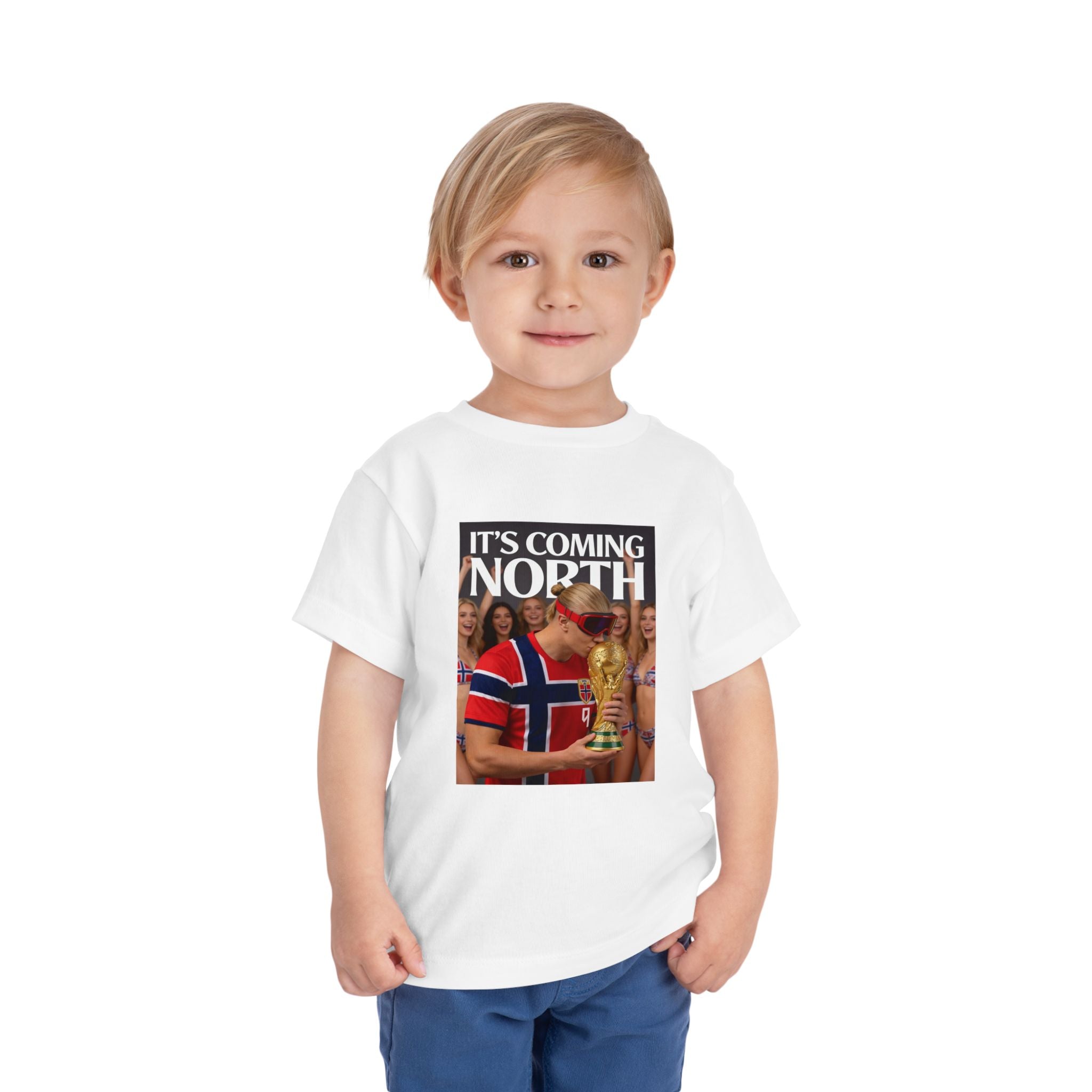 Toddler Tee — "It's Coming North" Norway World Cup Soccer Shirt
