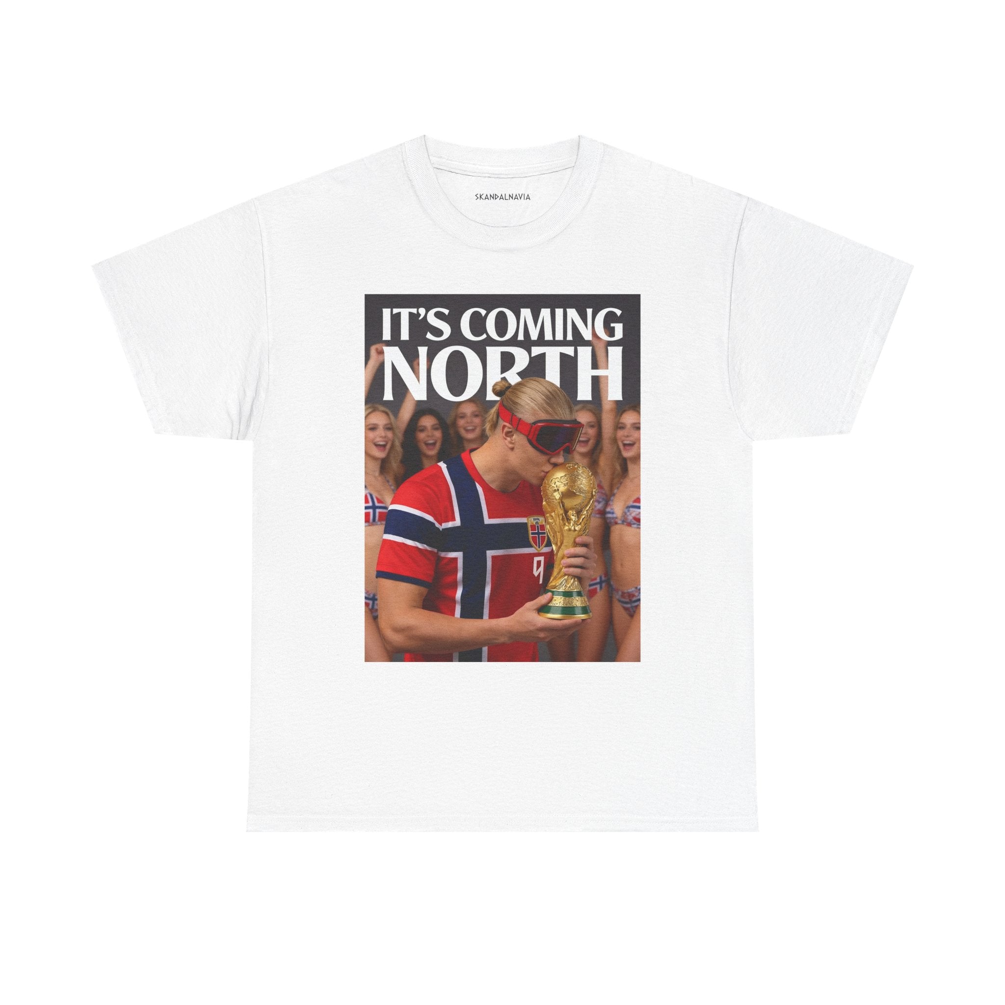 Norway Football Soccer Fan Tee — "It's Coming North" World Cup Graphic T‑Shirt