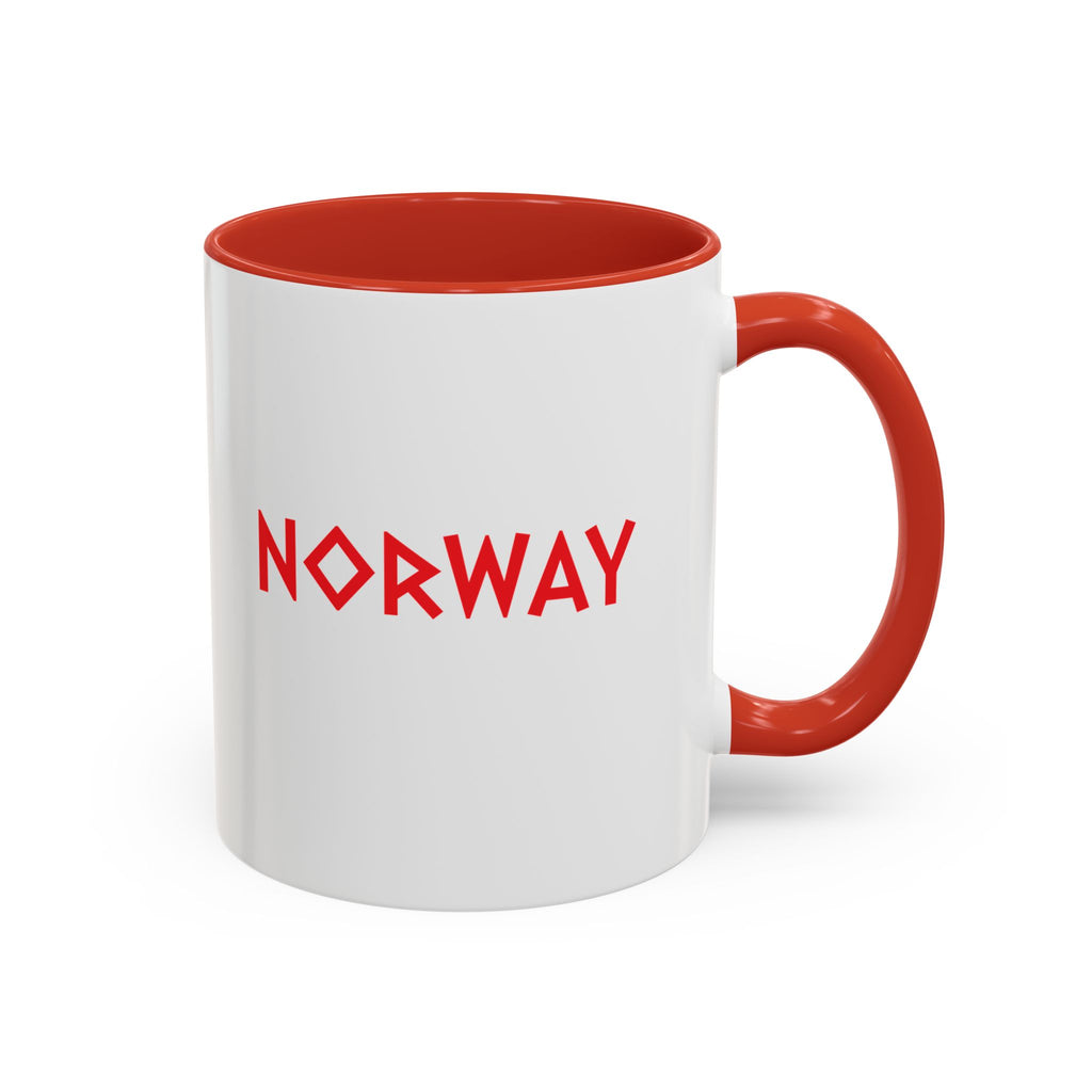 Copy of Norway "IT'S COMING NORTH" Coffee Mug – Bold Red 'NORWAY' Travel Souvenir Mug (11/15oz)