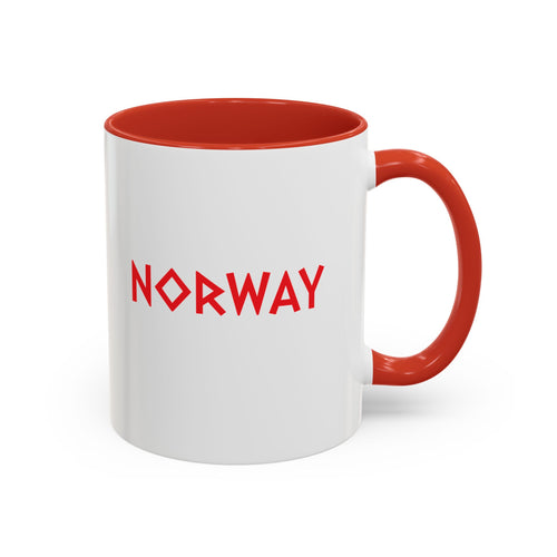 Copy of Norway "IT'S COMING NORTH" Coffee Mug – Bold Red 'NORWAY' Travel Souvenir Mug (11/15oz)