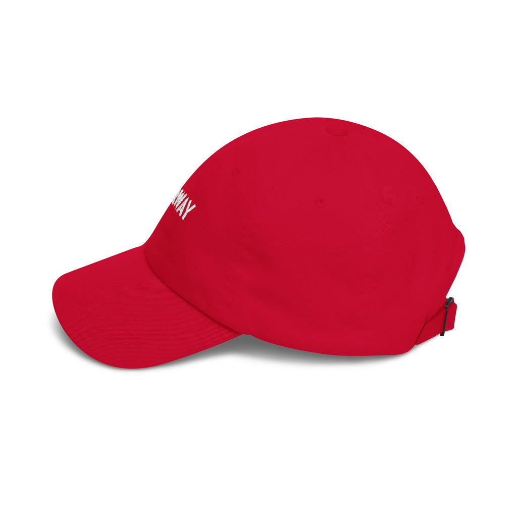 Norway Dad Cap — Embroidered Red Classic Baseball Hat