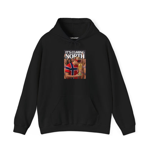 Norway Football Fan Hoodie – "It’s Coming North" Hooded Sweatshirt