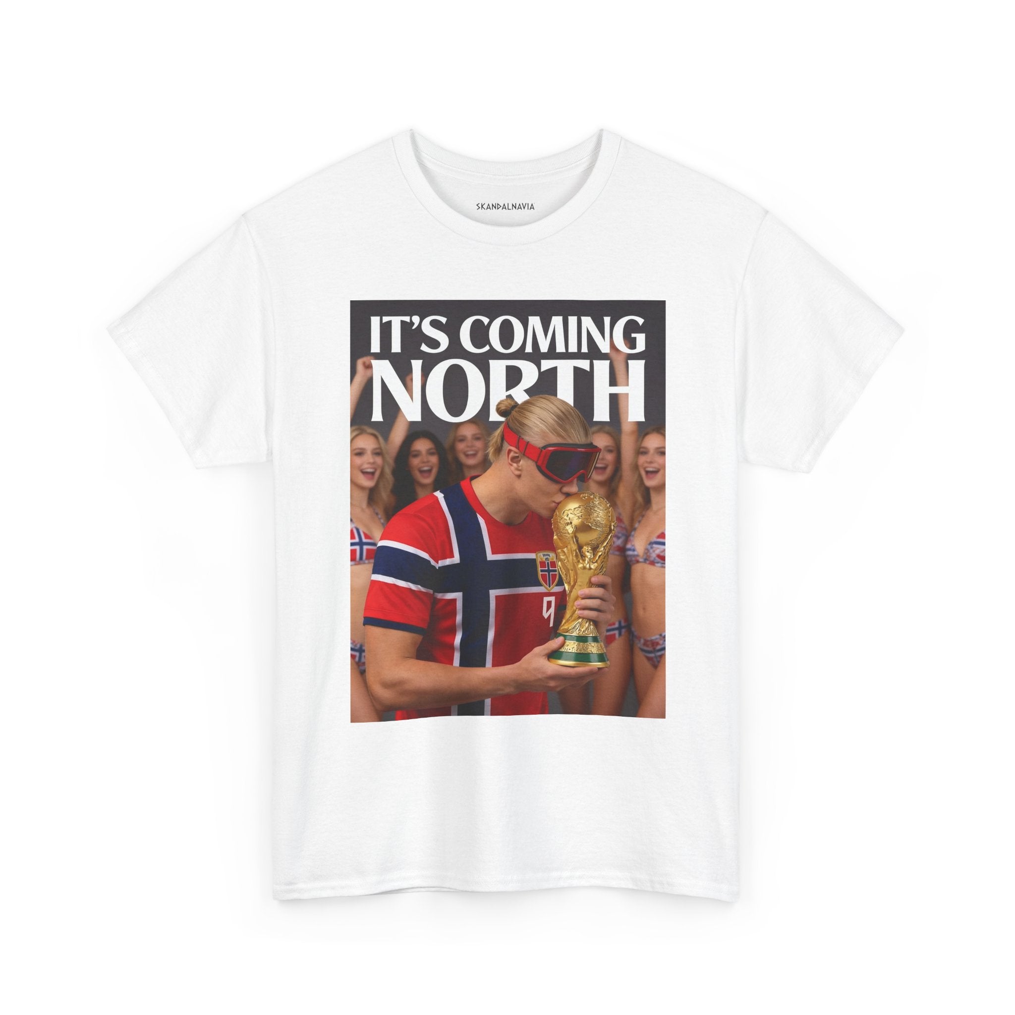 Norway Football Soccer Fan Tee — "It's Coming North" World Cup Graphic T‑Shirt