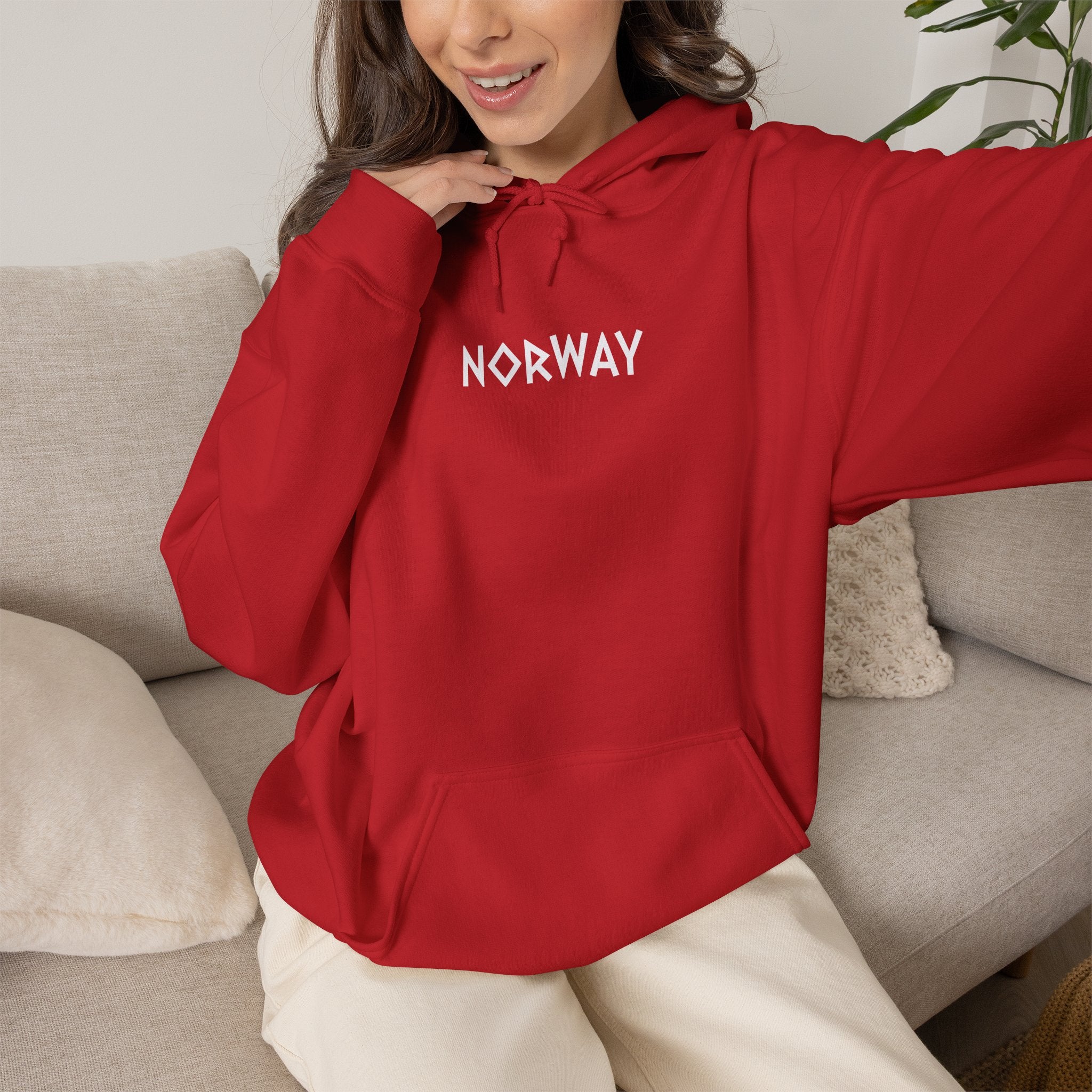 Norway Football Fan Hoodie – "It’s Coming North" Back Print Hooded Sweatshirt